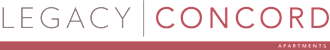 The image shows the words "LEGACY" and "ARBORETUM" in different colors.
