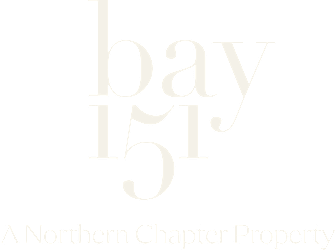 A black background with white text that reads bay 151 A Northern Chapter Property.