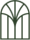 a pattern with a green tree on a black background