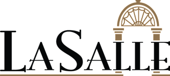 The image features the word "LASALLE" in large, bold letters with a decorative arch above the letter 'A'.