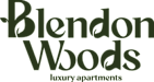 The image is of a logo for Blendon Woods Luxury Apartments.