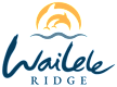 A logo with the text "Wailea Ridge" and a graphic of a sun and waves.