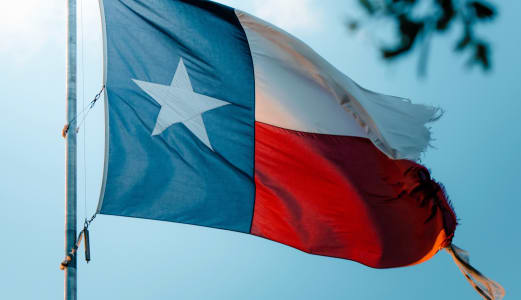 Flag at The Livano at Bluewood, Texas