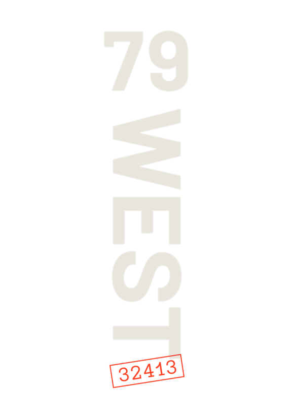 A black background with the word west in white and a red box with the number 32413.
