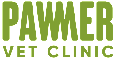 A green logo that says Pawmer Vet Clinic.