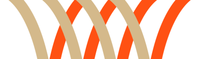 a pattern with orange and brown stripes on a black background