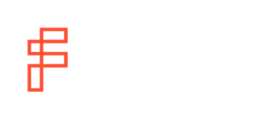 the logo on a black background