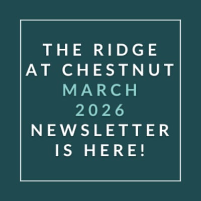 The Ridge at Chestnut March 2026 Newsletter is here!