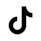 A black and white image of the TikTok logo.
