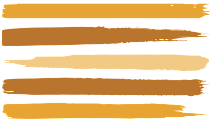 A series of horizontal brush strokes in various colors.