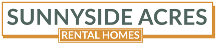 a graphic of the sunnyside acres rental homes logo