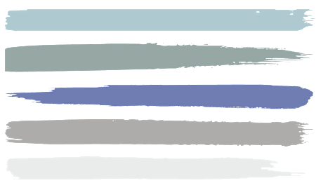 A series of horizontal brush strokes in various colors.