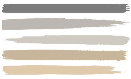 A series of horizontal brush strokes in various colors.