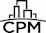 A black and white image of a city skyline with the letters CPM below it.