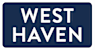 A blue sign with the words West Haven on it.