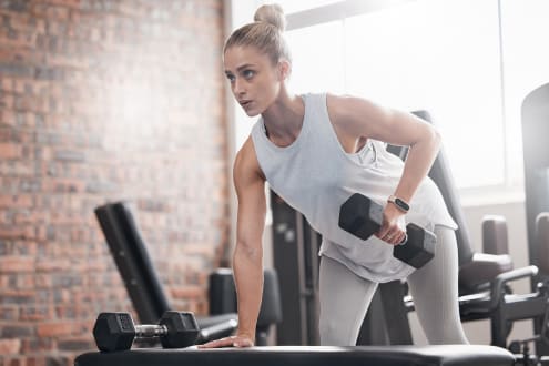 Workout in Gym at American Spinning Mill, Greenville