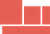 a comparison of two rectangles of orange with a white line