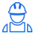 a blue square isolated on a white