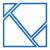 a blue square isolated on a white background
