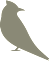 the shape of a bird in front of a dark background