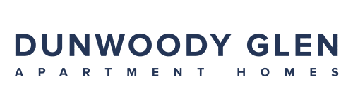 the logo for dunwoody glen apartments