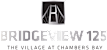 Bridgeview 125 logo with the text "The Village at Chambers Bay" below it.