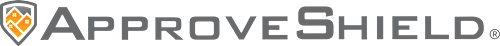 The image is a logo for a company named "ApproveShield".