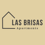 a yellow background with the words las brisas apartments