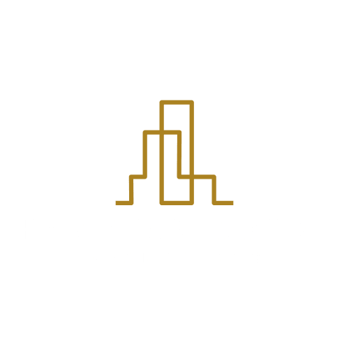 Hampton Court Apartments logo with a green background.