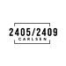 A black background with white text that reads "2405/2409 CARLSEN".