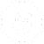 A white lotus flower is centered in a white circle on a black background.