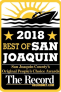 a boat is on the water with the words 2018 best of san joaquin