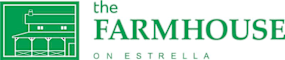 the farmhouse logo with a green barn on the side