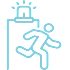 Tenant Portal icon – figure holding a key