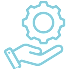 Tenant Portal icon – figure holding a key