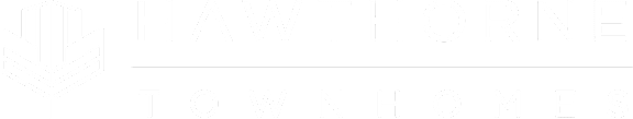a black and white image with the word hawthorne written in white text
