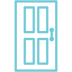a door with a key on it