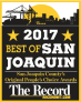 a poster for the 2017 best of san joaquin county awards