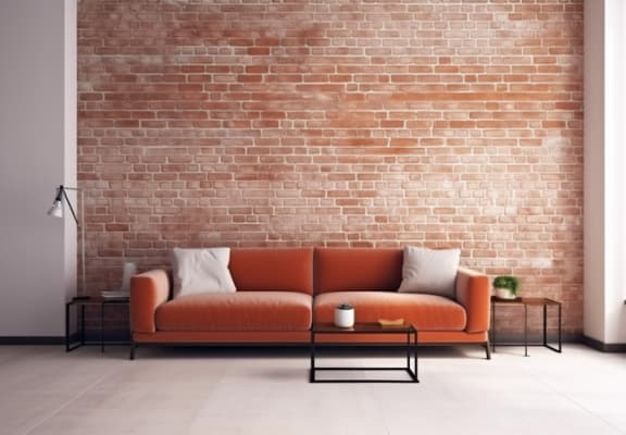 Sofa at the Living Room at American Spinning Mill, South Carolina