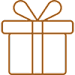 A brown gift box with a ribbon bow at The Residences at The Gilmore Apartments, Arizona, 85297