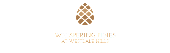 The image features the logo and name of Whispering Pines at Westdale Hills.