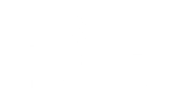 A black and white image of a tree with the words "Park West Apartments" written below it.