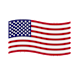 The image shows a flag of the United States of America.