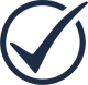 a symbol of a tick in a circle