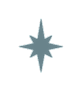 A light blue star centered on a dark blue background.