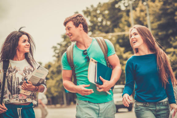 Bismarck, ND Eagle Sky II |group-of-students-walking