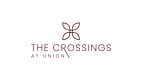 The logo for The Crossings at Union features a stylized butterfly.