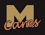 A logo with a large letter M and the word cares underneath.