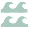Two identical waves are shown in a light blue color.