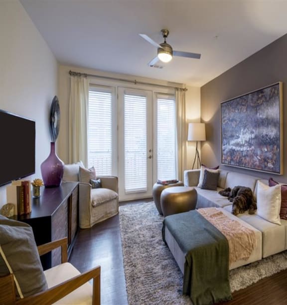 Interior living room at Berkshire Ninth Street, Durham, 27705